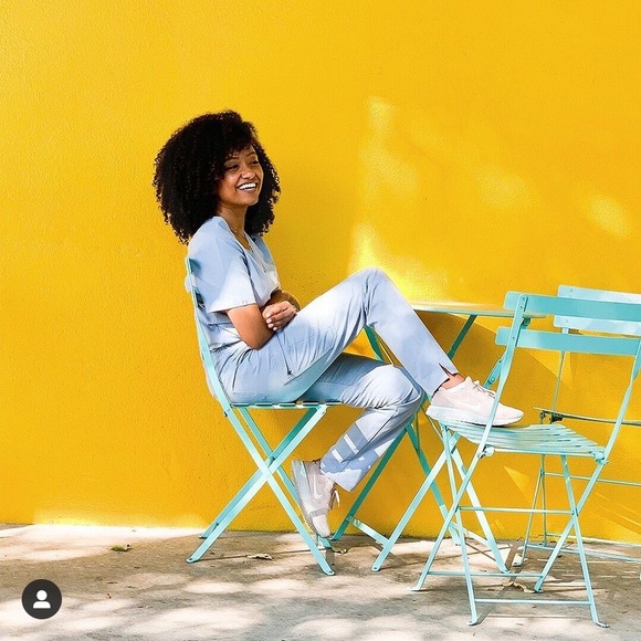 Figs Tops Nwt Wear Figs Dusty Blue Set Zamora Joggers Catarina Top